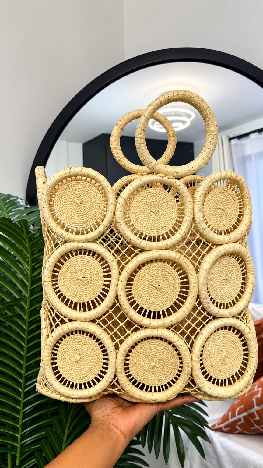 KIKARA SUBIRA natural woven bag